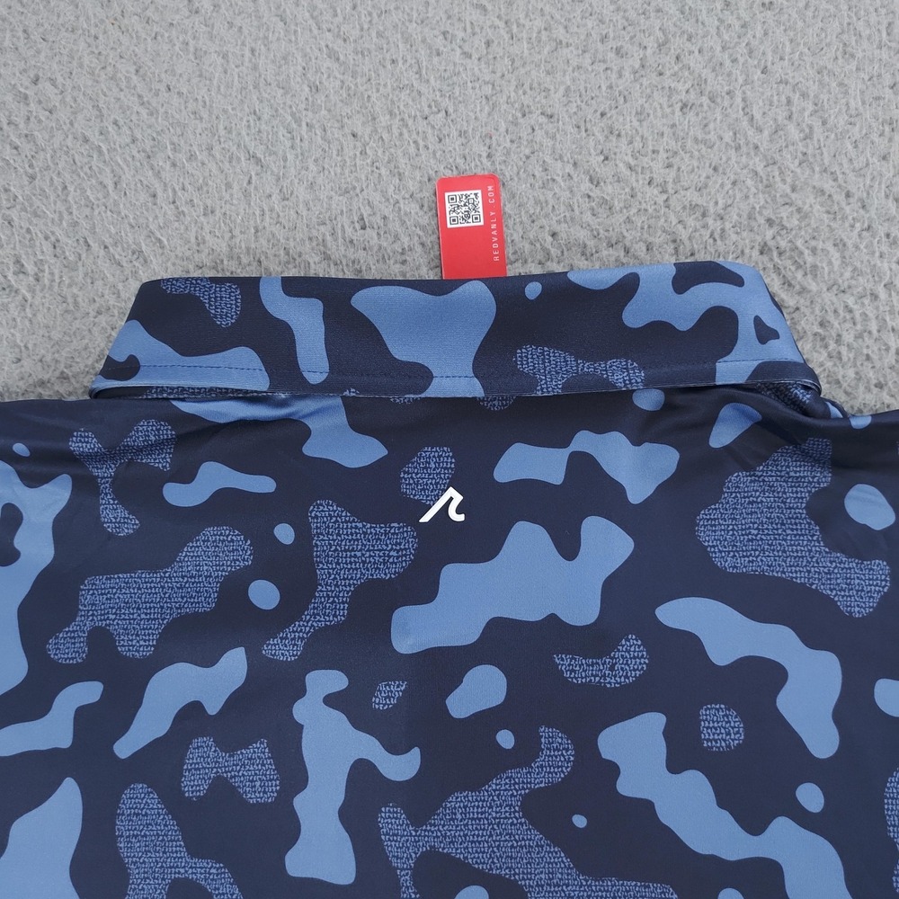 Redvanly Polo Shirt Mens 2XL Midnight Navy PUREpoly Camo Golf R2513-BARRES - Picture 6 of 16